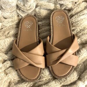 Vince Camuto Krissamel Platform slides.